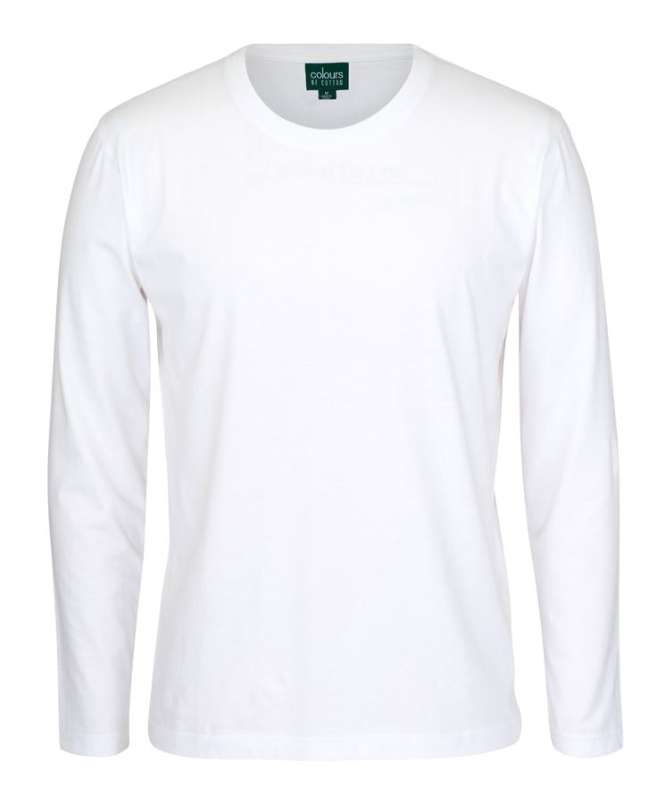 JB's L/S NON CUFF TEE - White