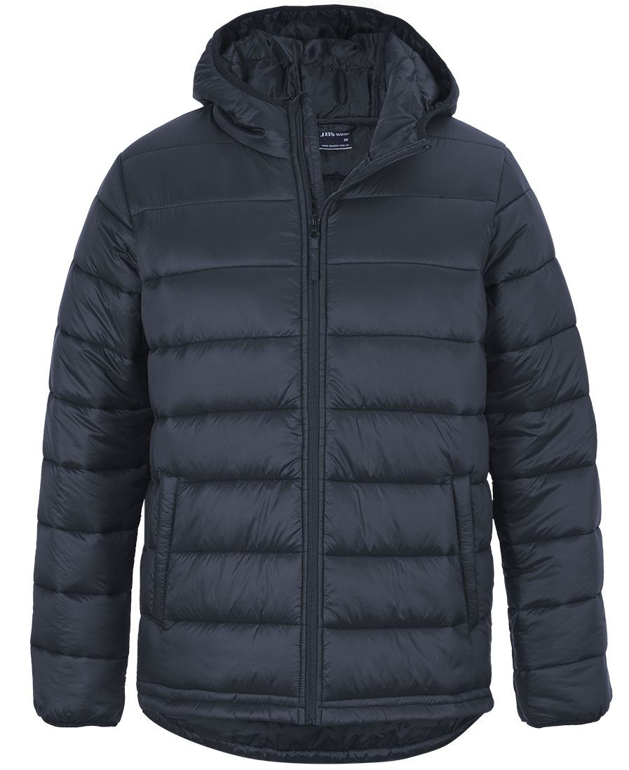 JB's URBAN HOODED PUFFER JACKET - Navy
