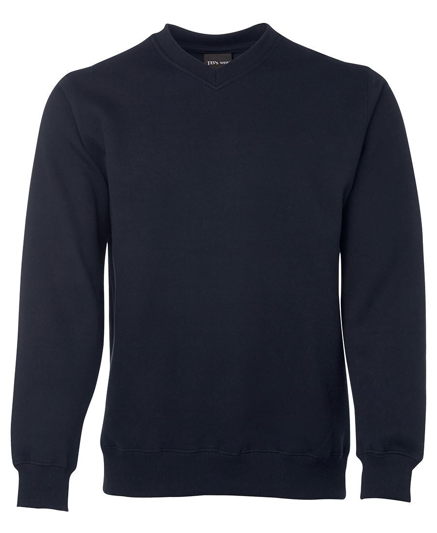 JB's V NECK FLEECY SWEAT - Navy