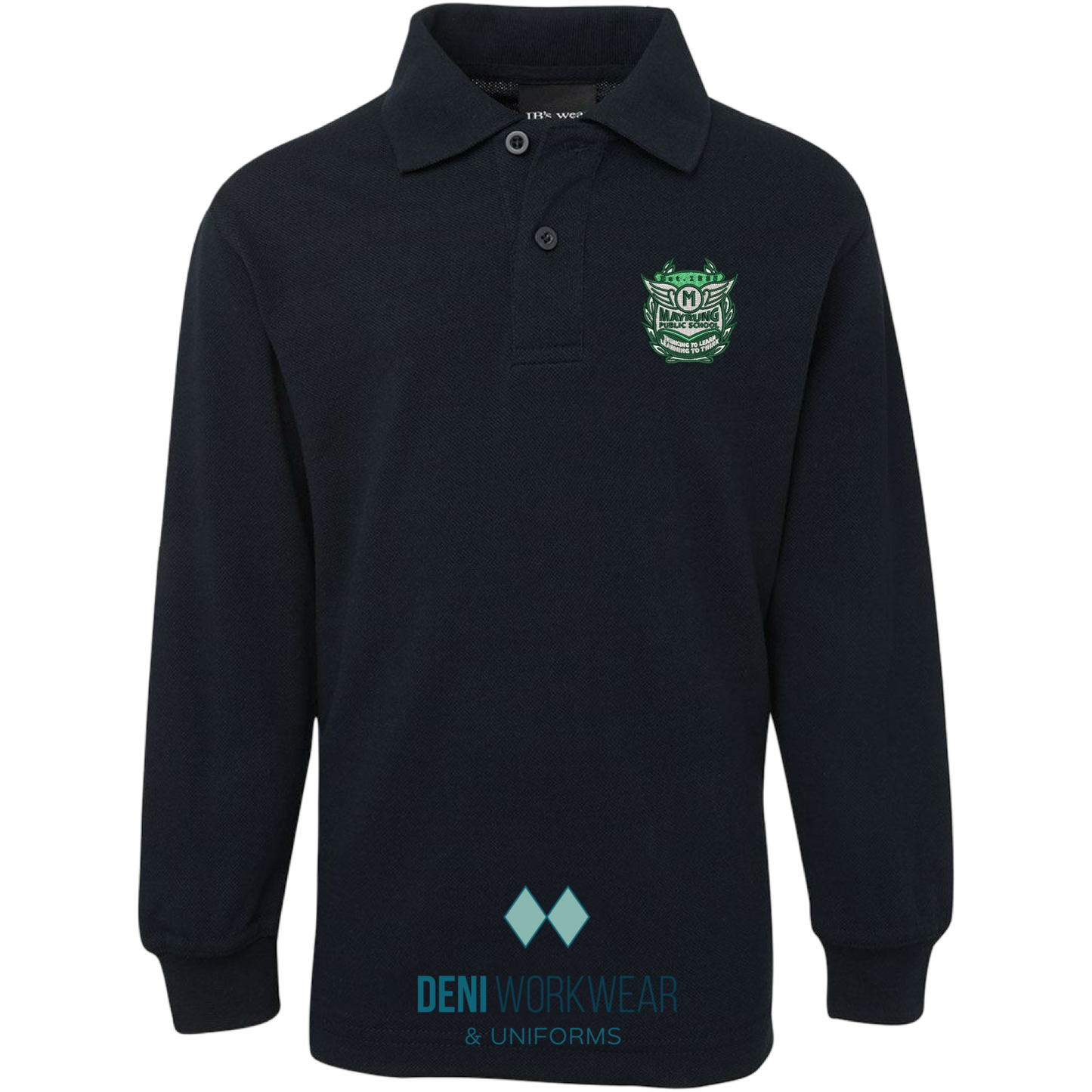 JB's Wear Long Sleeve Polo - MAYRUNG - Navy