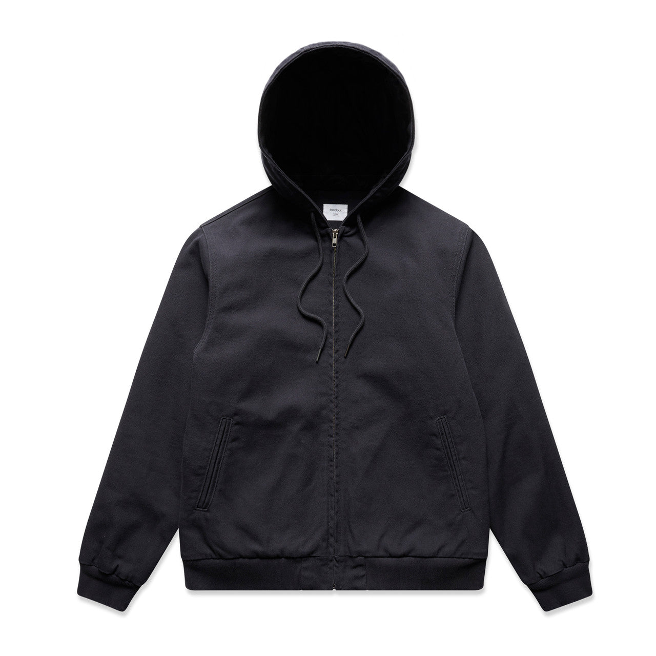 CANVAS BOMBER HOOD JACKET