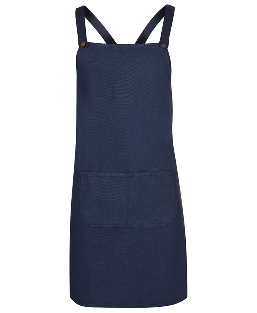 JB's CROSS BACK CANVAS APRON (WITHOUT STRAP) - Navy