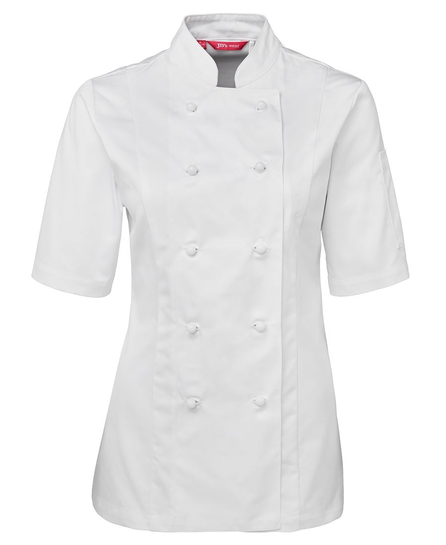 JB's LADIES S/S CHEF'S JACKET - White