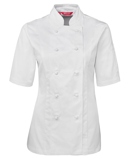JB's LADIES S/S CHEF'S JACKET - White