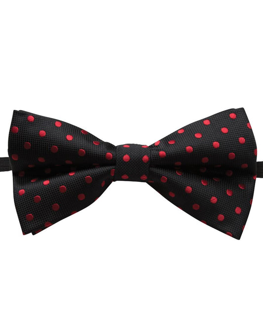 JB's POLKA DOT BOW TIE - Black/Red