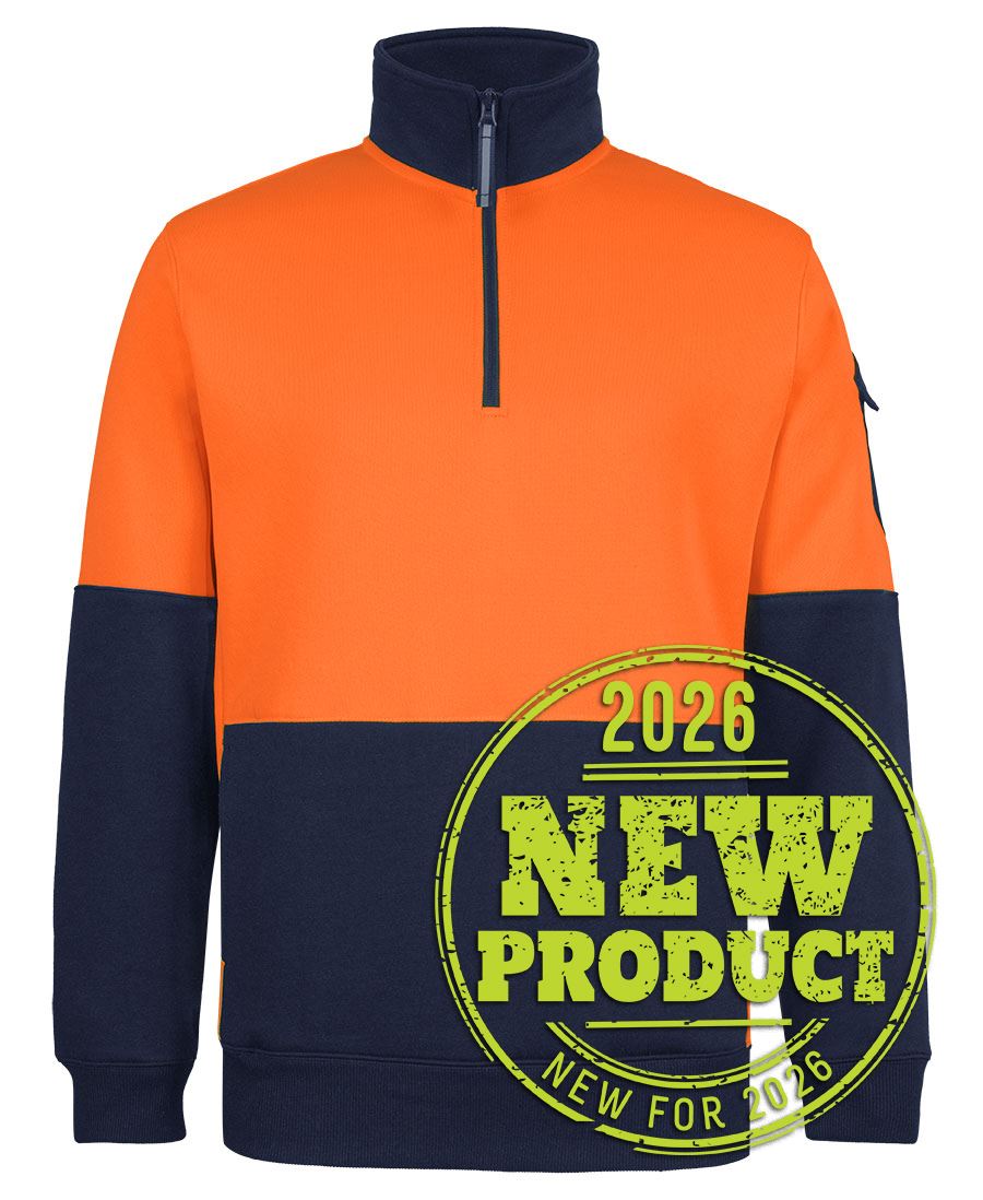 JB's 350G HV 1/2 ZIP TRADE FLEECE - Orange/Navy