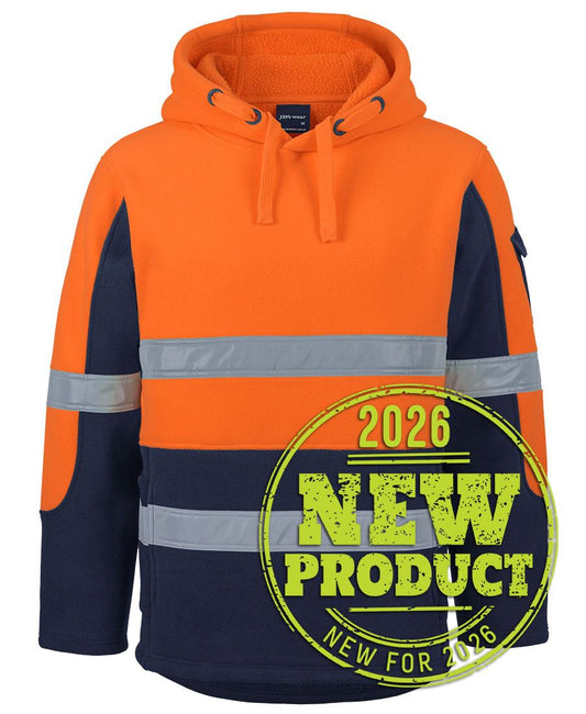 JB's HV D+N 450G PULL OVER SHEPHERD HOODIE - Orange/Navy