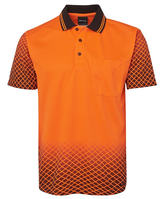 JB's HV 4602.1 NET SUB POLO - Orange/Black