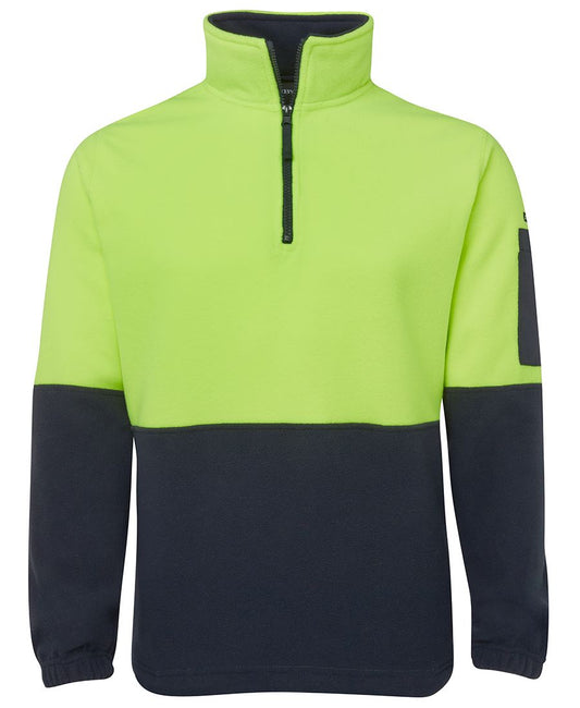 JB's HV 1/2 ZIP POLAR - Lime/Navy
