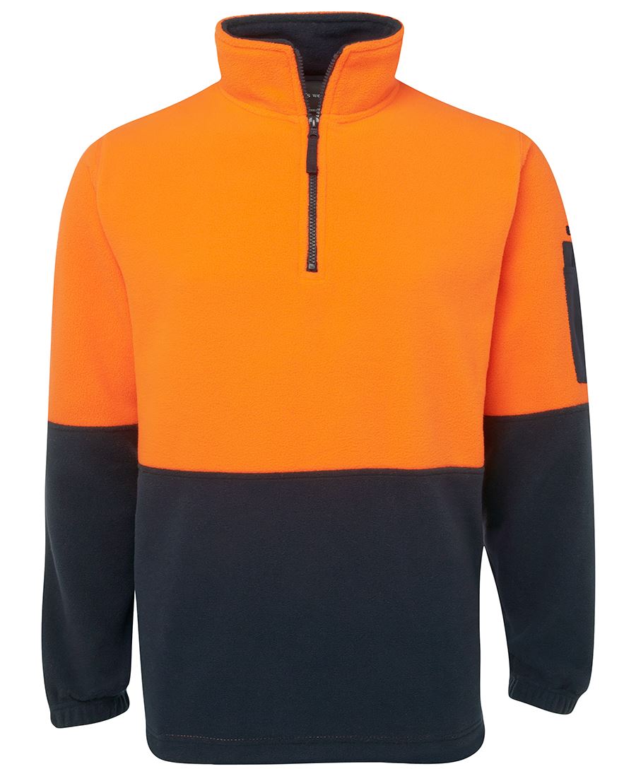 JB's HV 1/2 ZIP POLAR - Orange/Navy