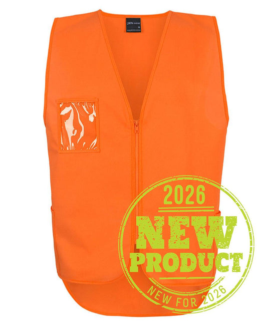 JB's HV ZIP DROP TAIL SAFETY VEST - Orange