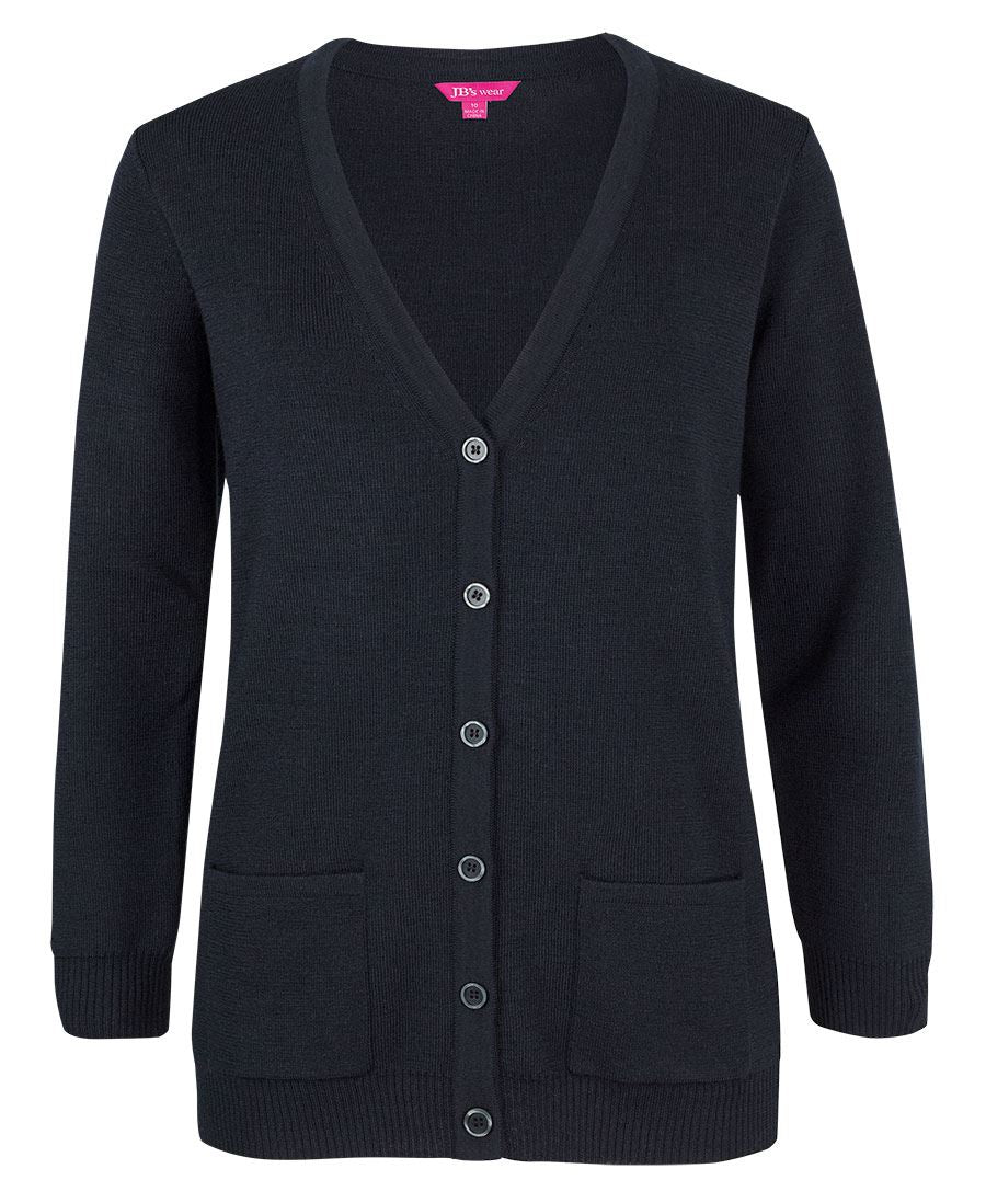 JB's LADIES ANTI-BACTERIAL ISO 20645 CARDIGAN - Navy