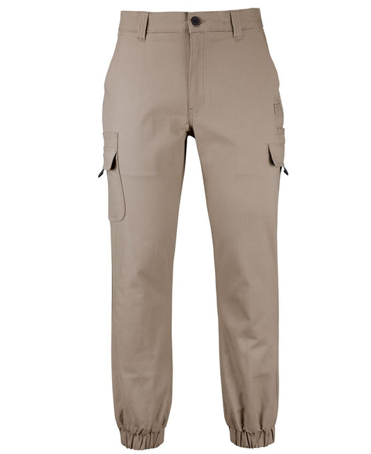 JB's MULTIPOCKET STRETCH CANVAS JOGGER - Taupe