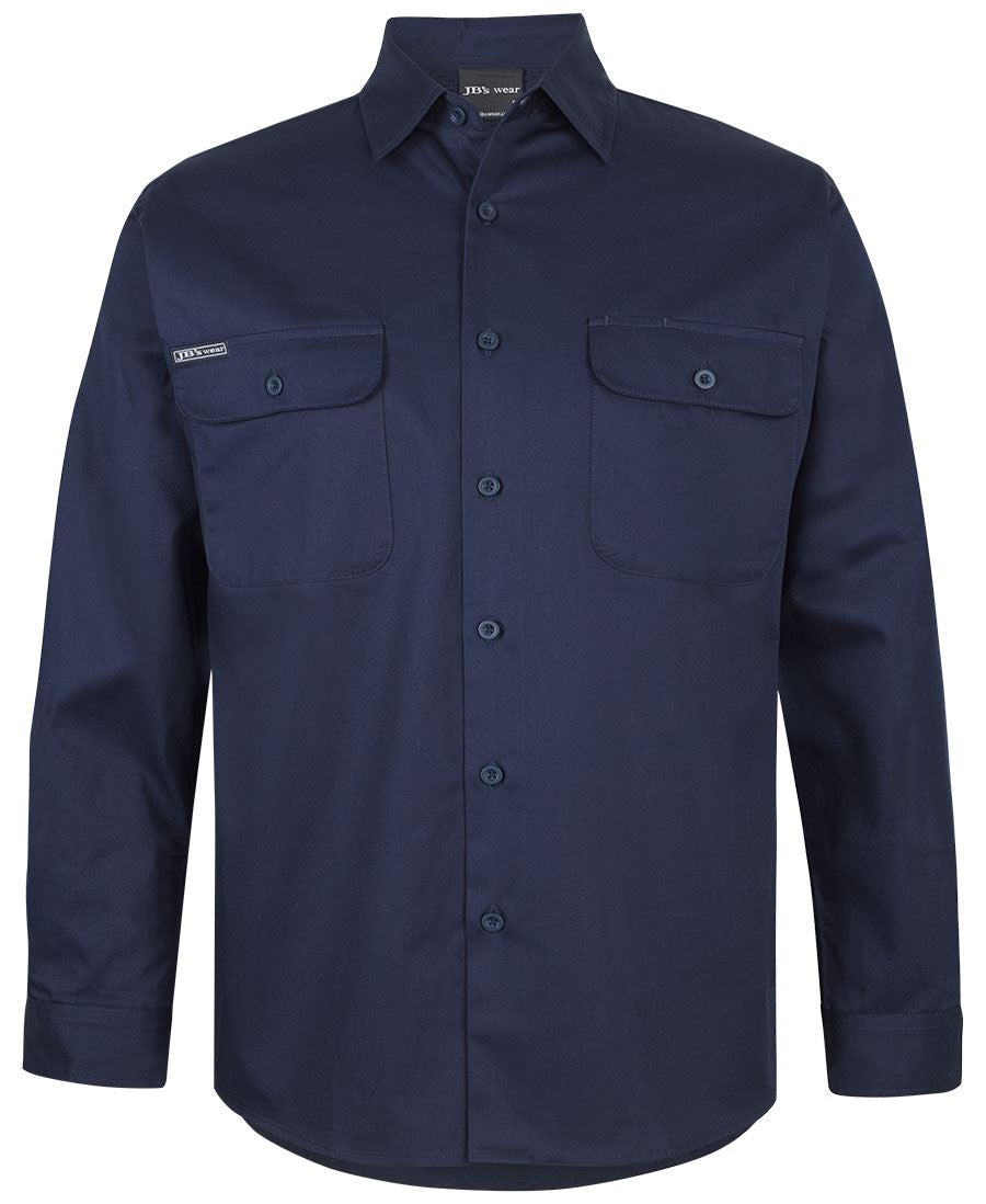 JB's L/S 150G WORK SHIRT - Navy