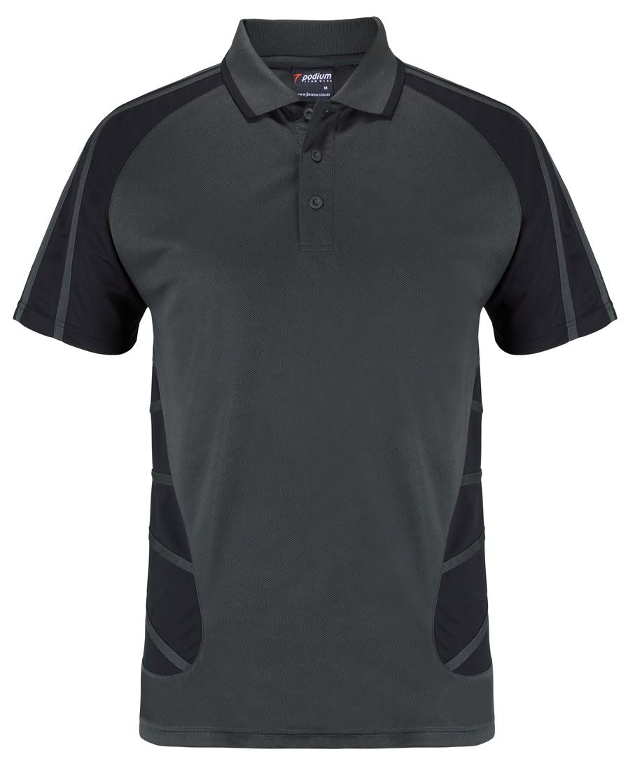 PODIUM ARACHNID POLO - Gunmetal/Black