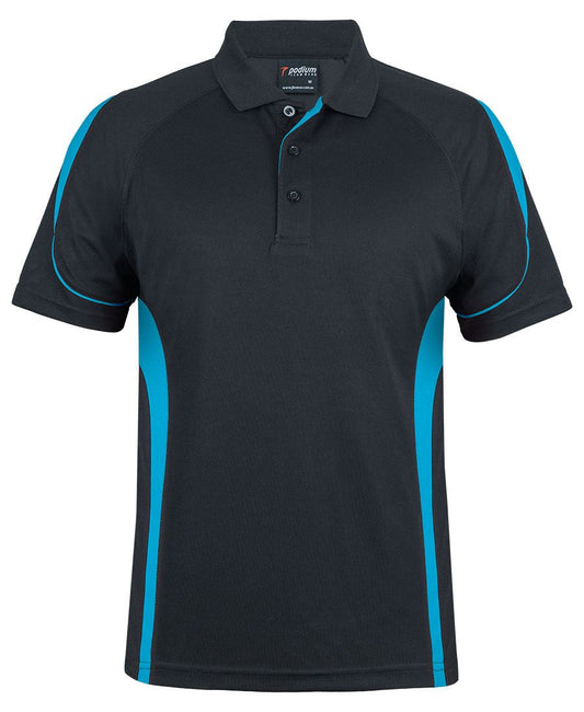 PDM BELL POLO - Black/Aqua