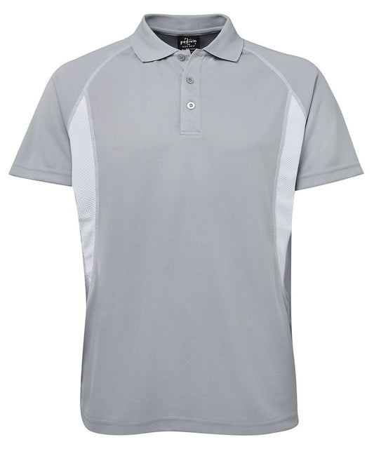 PODIUM INSERT POLO - Grey/White