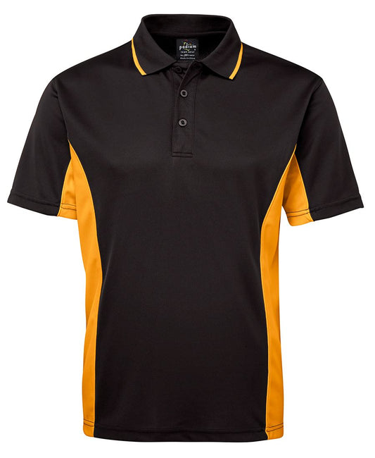 PODIUM C/TRAST POLO - Black/Gold