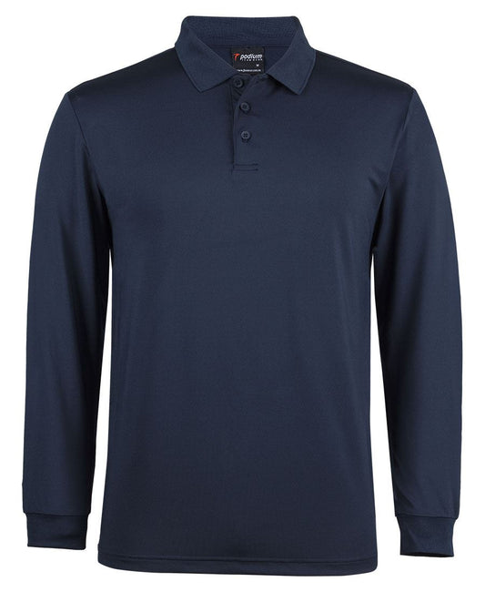 PODIUM L/S STRETCH POLO - Navy