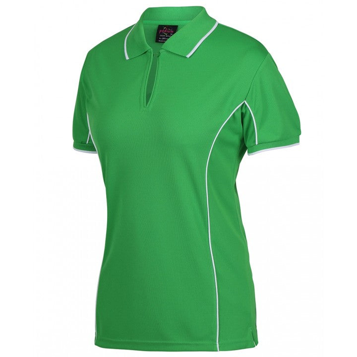 JB's Wear Ladies Piping Polo (One only) Size 14 Pea Green ( Non Returnable )