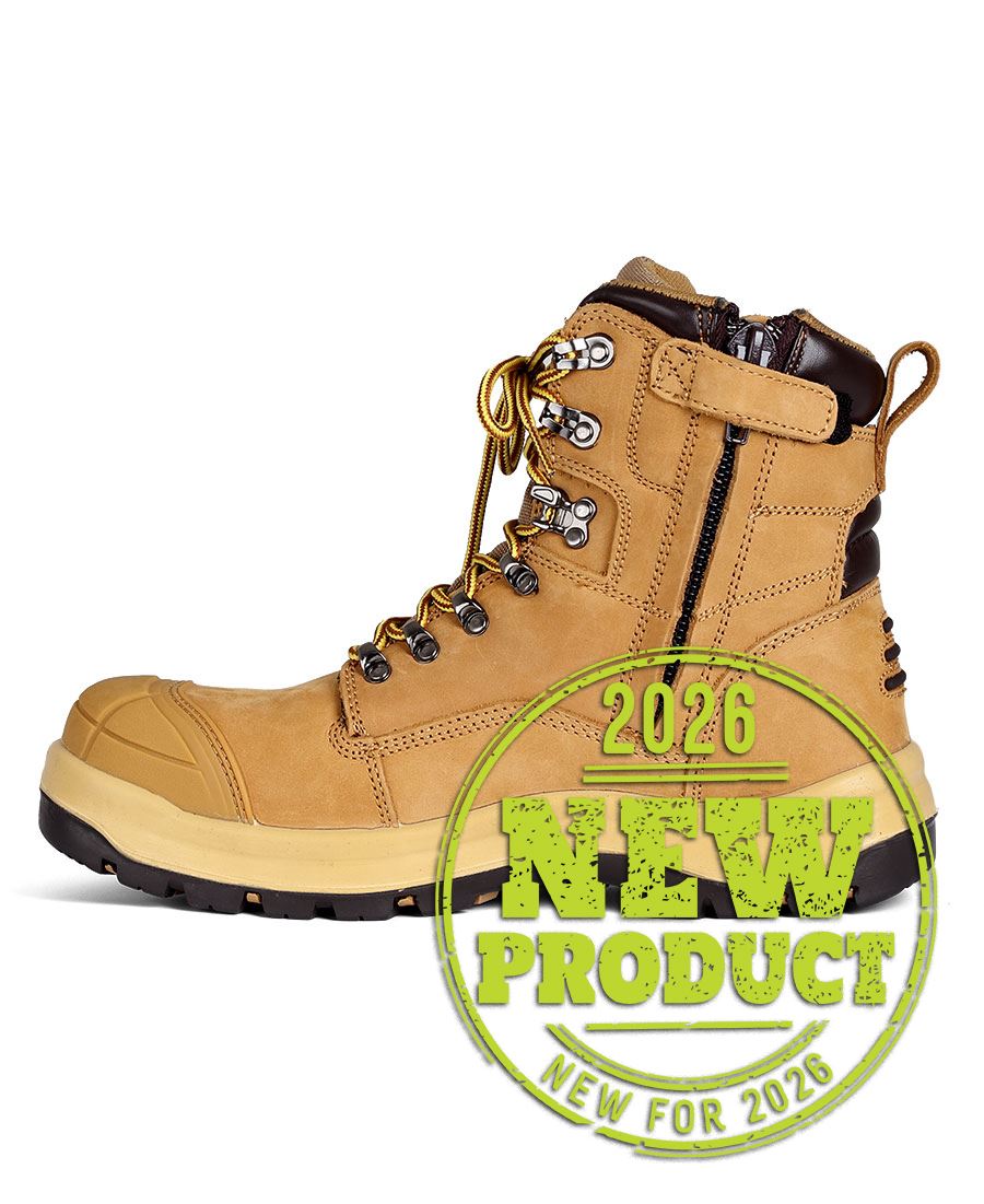 JB's ROADTRAIN PUNCTURE RESIST ZIP SAFETY BOOT - Wheat
