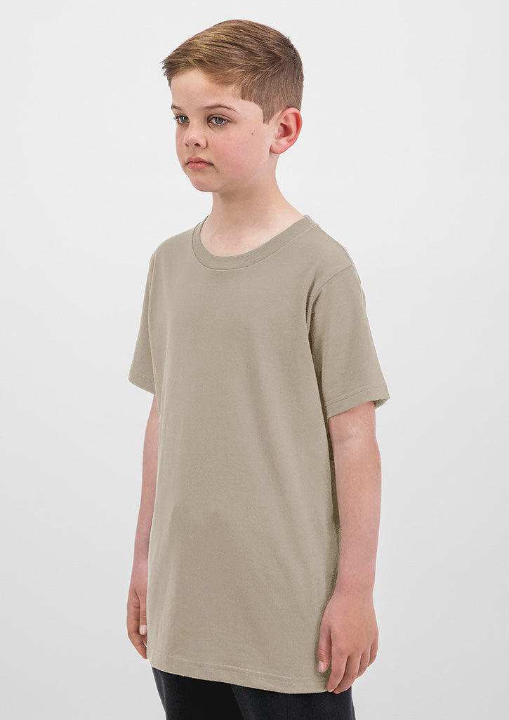 Basis Kids Short Sleeve Tee - Biscuit (back)