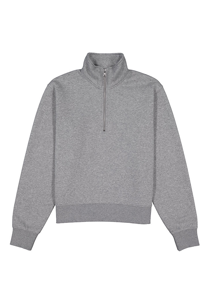 Everyday Womens 1/4 Zip - Grey Marle (back)