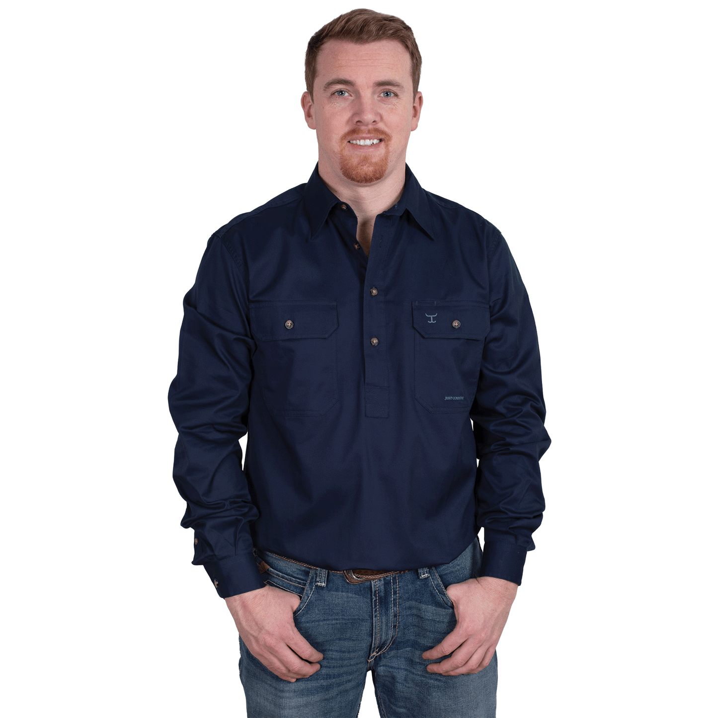 Men's - Cameron - 1/2 Button - Navy