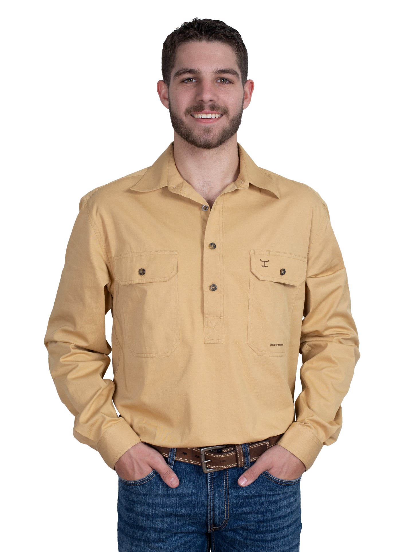 Men's - Cameron - 1/2 Button - Sand