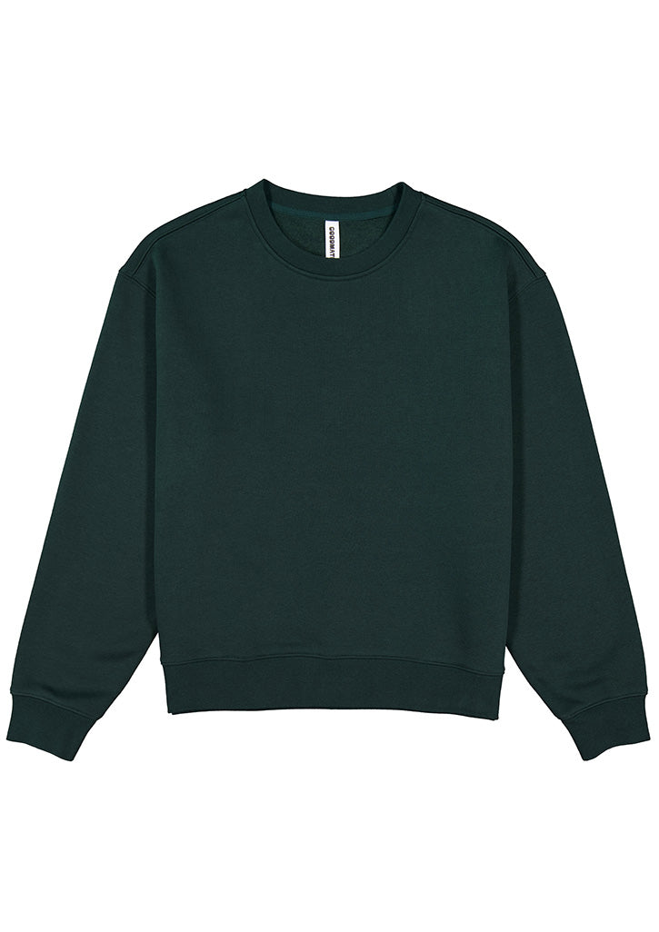 Everyday Womens Crew Sweatshirt - Scarab Green (back)