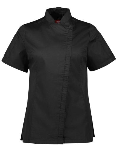 Womens Biz Collection Chef Jacket - Short Sleeve - Navorina Cook - Embroidery Included