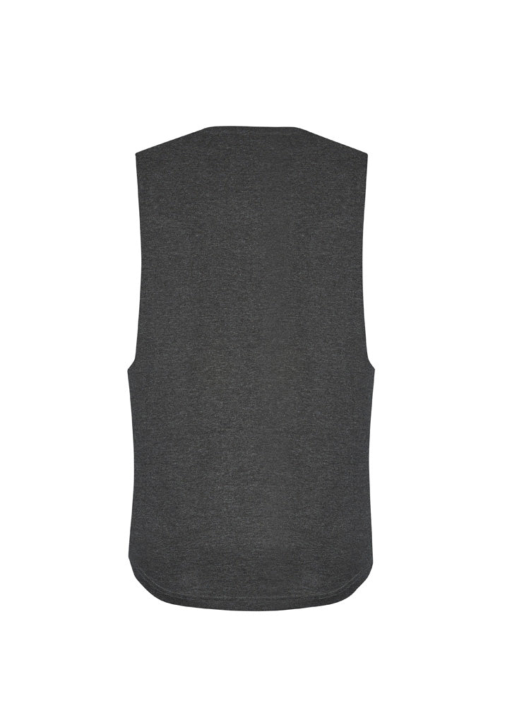 Mens Streetworx Sleeveless Tee Charcoal Marle back