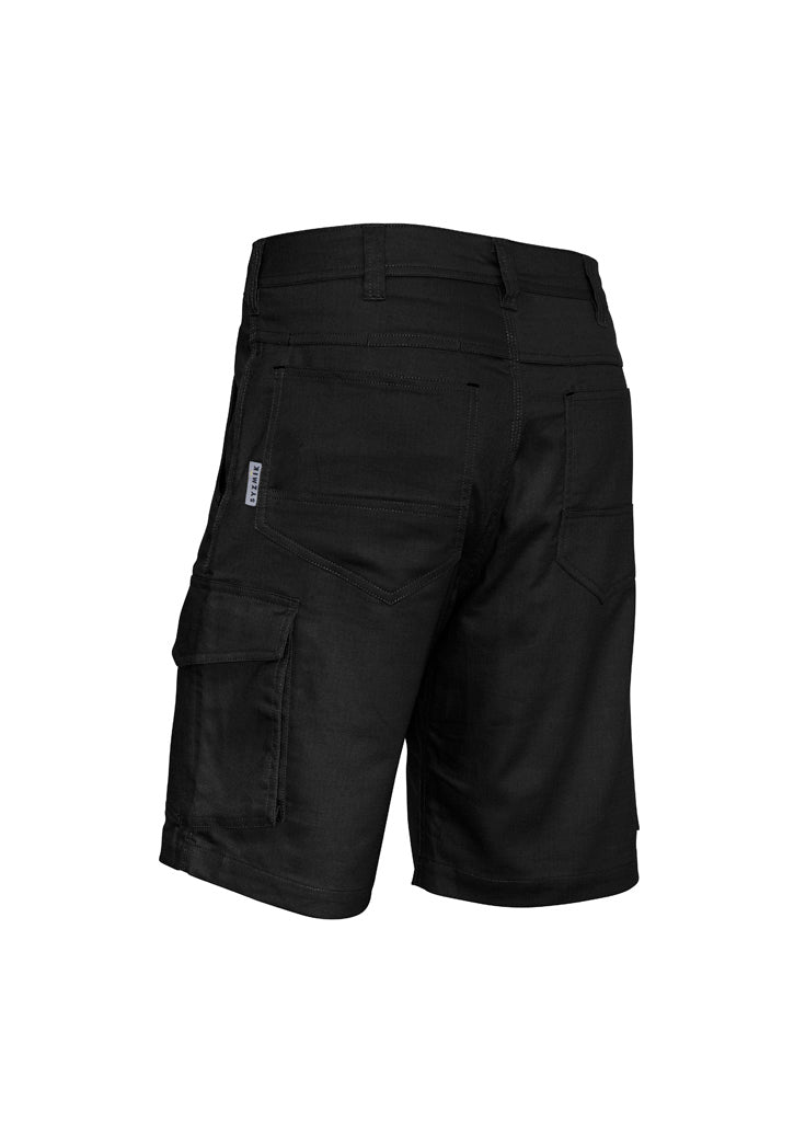 Mens Rugged Cooling Vented Short Black back
