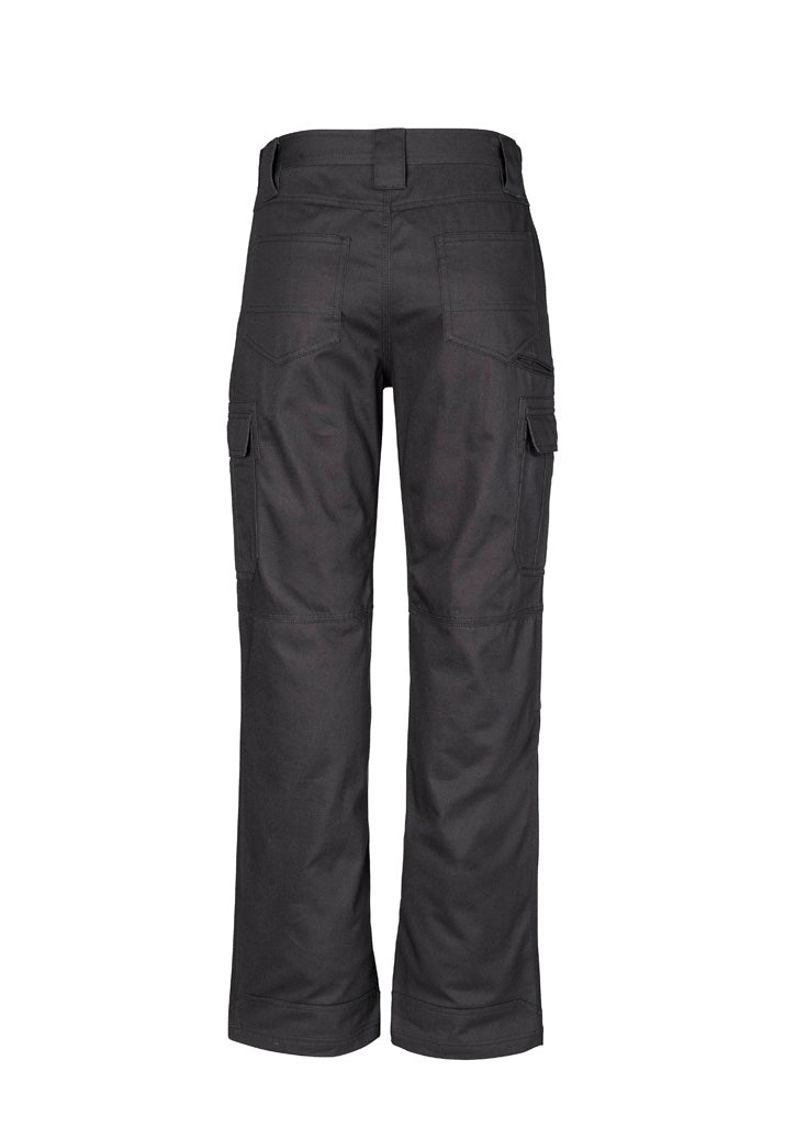 Mens Midweight Drill Cargo Pant (Stout) Charcoal back