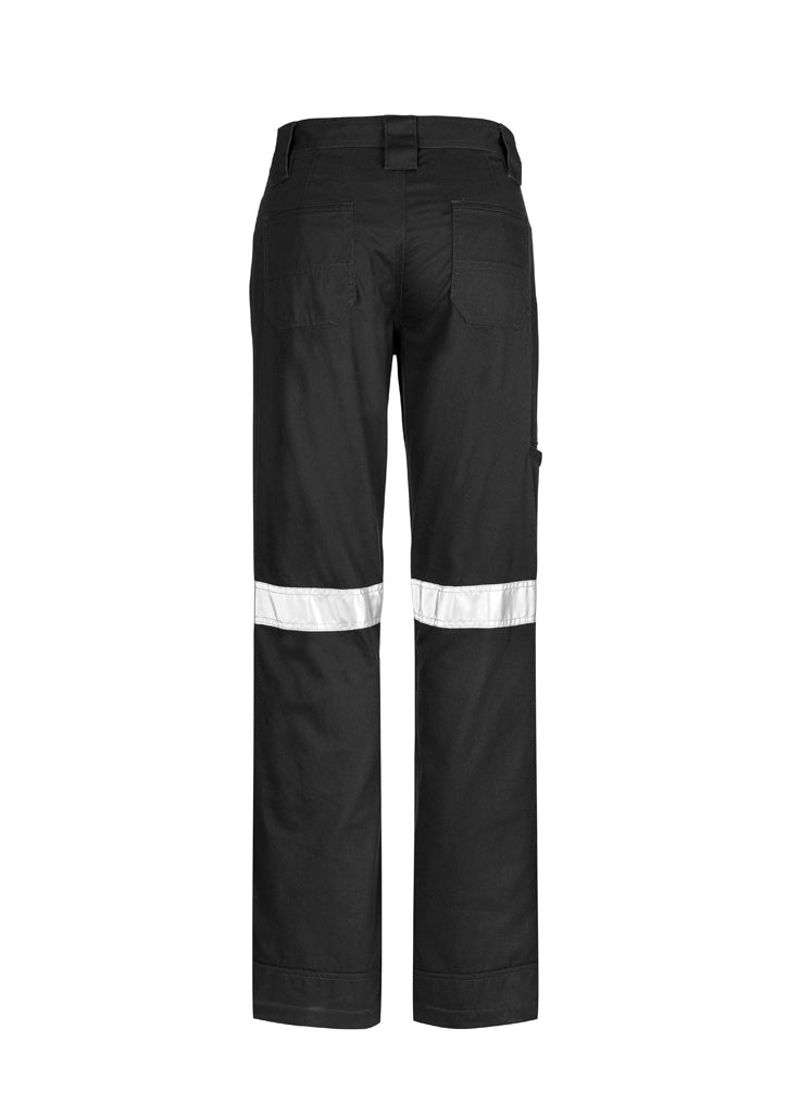 Womens Taped Utility Pant Black back