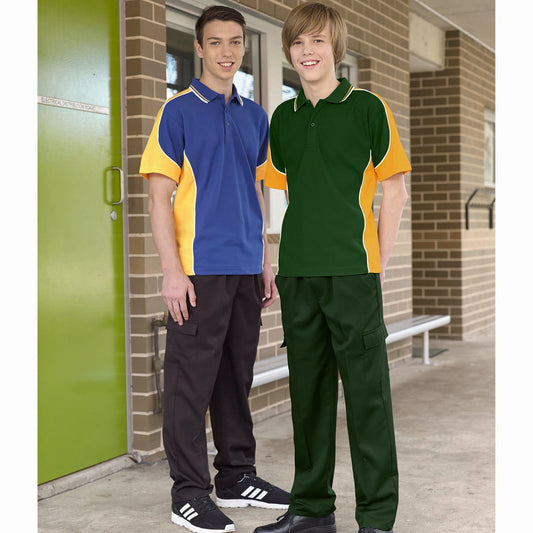Kingston - Boys Gaberdine Cargos - with Draw Cord