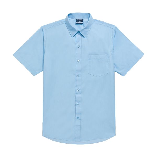 Midford Boys short sleeve shirt - Sky Blue 1308 - SIZE 18