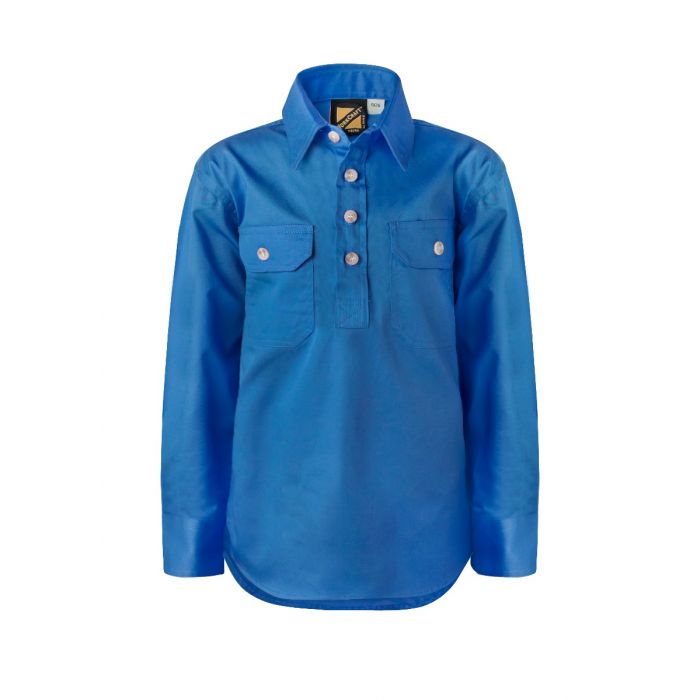 Kids Cotton Drill Shirt - WORKCRAFT