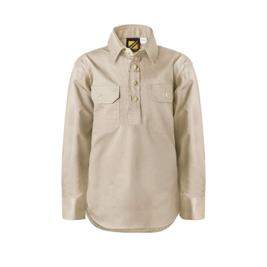 Kids Cotton Drill Shirt - WORKCRAFT
