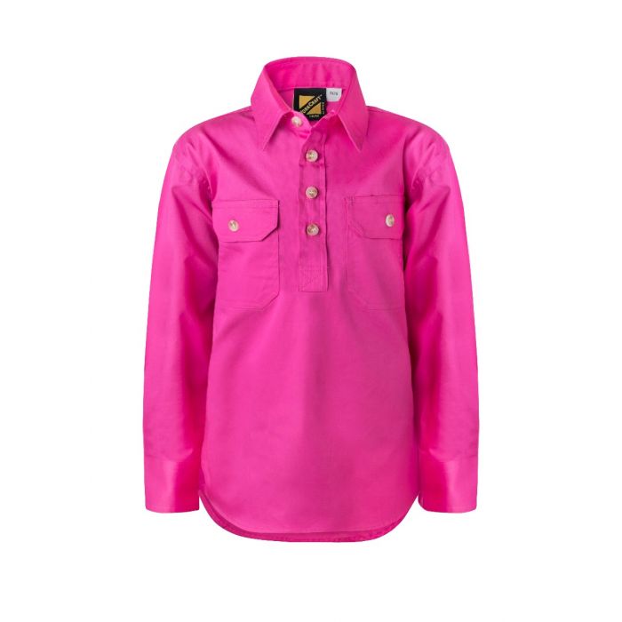 Kids Cotton Drill Shirt - WORKCRAFT