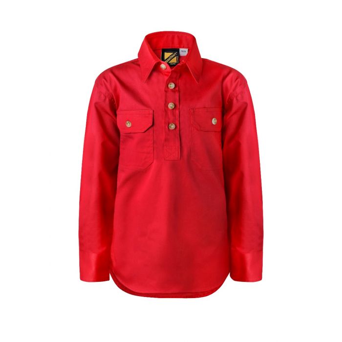 Kids Cotton Drill Shirt - WORKCRAFT