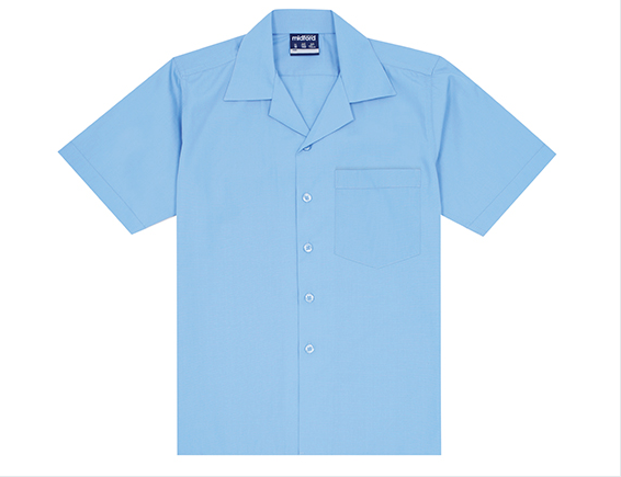 Midford Boys Short Sleeve Basic Open Neck Shirt