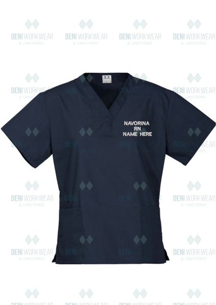 Navorina Ladies Classic Scrubs Top - H10622