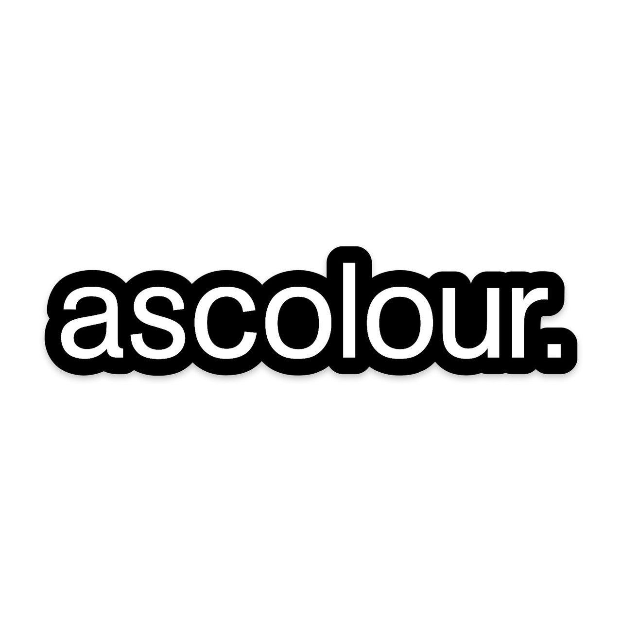 LOGO STICKER BLACK ONE SIZE