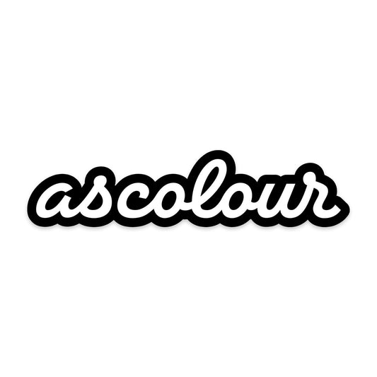 SCRIPT STICKER BLACK ONE SIZE