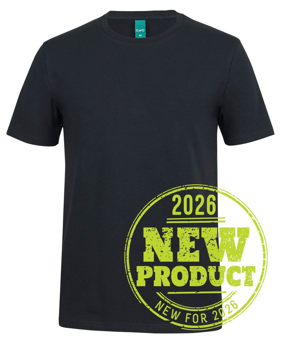C of C COTTON S/S STRETCH TEE - Black