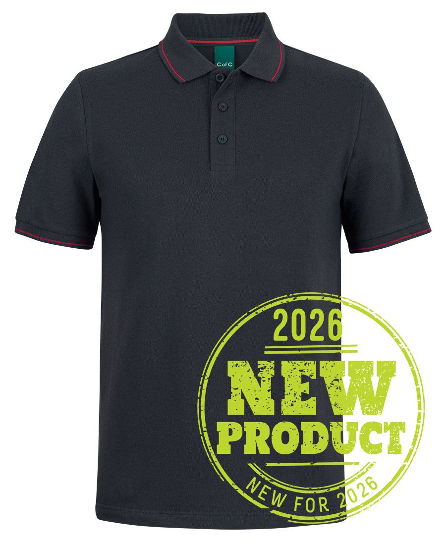 C of C CLASSIC POLO - Black/Red