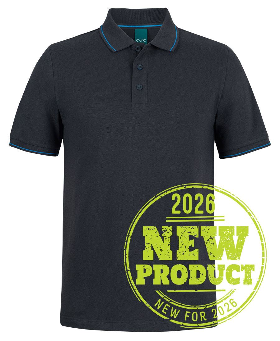 C of C CLASSIC POLO - Black/Aqua