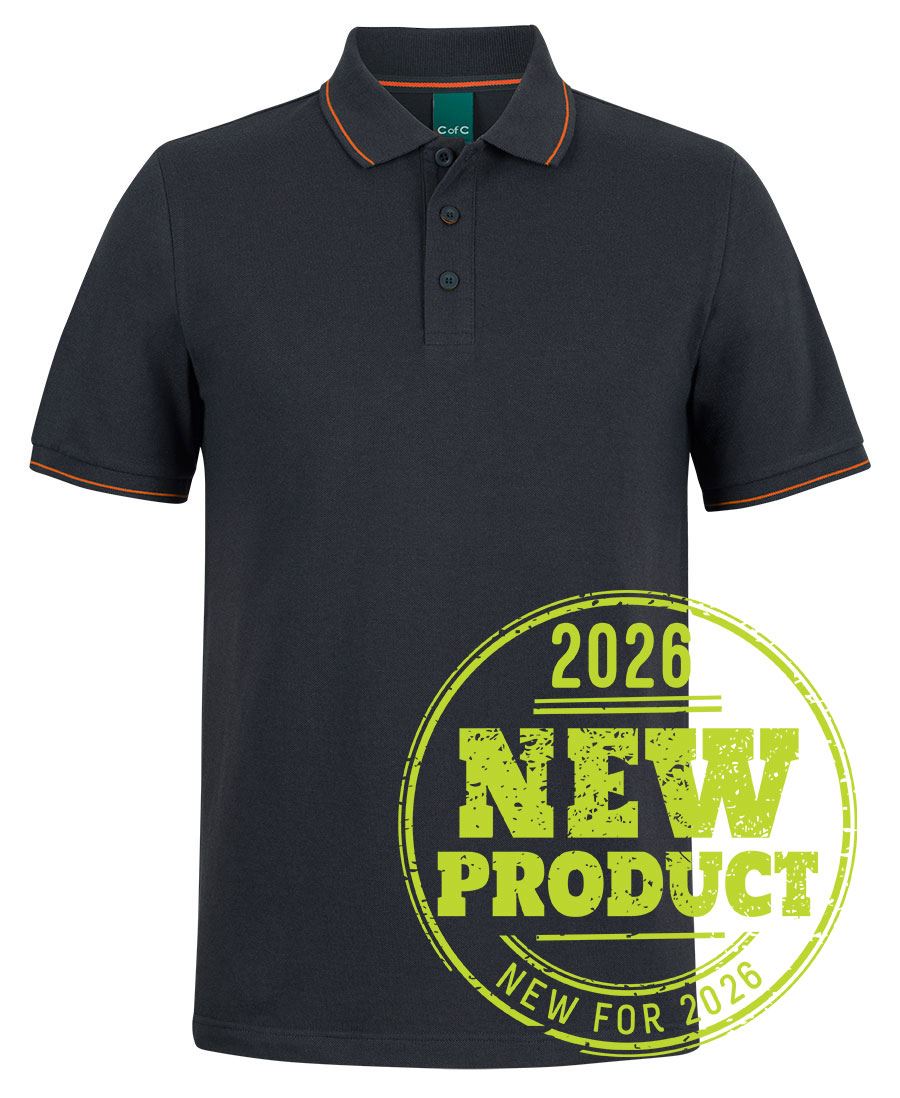 C of C CLASSIC POLO - Black/Orange