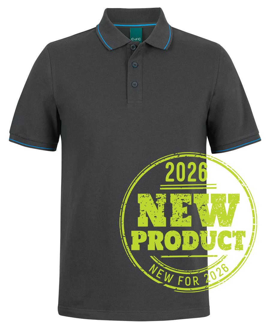 C of C CLASSIC POLO - Gunmetal/Aqua
